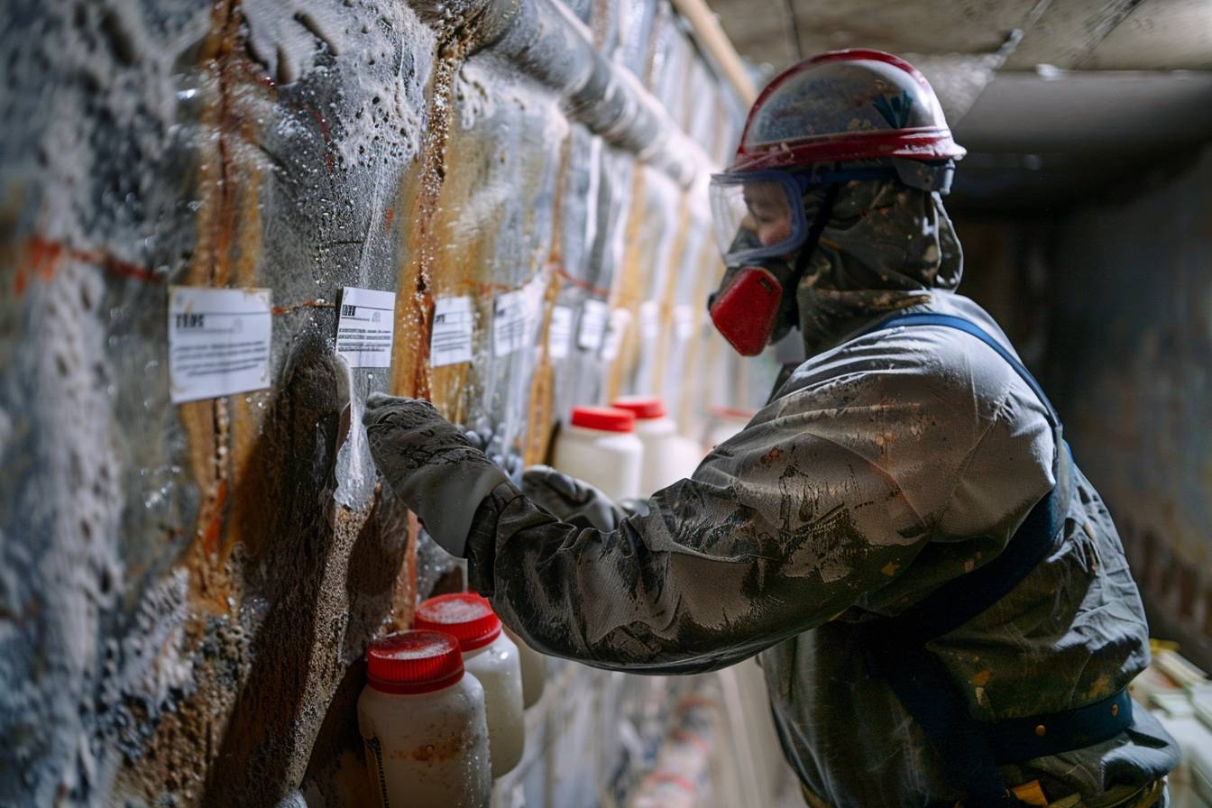 Quels produits chimiques sont utilisés pour traiter les murs humides